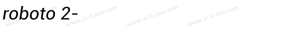 roboto 2字体转换